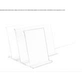 Aluminiowy stolik / stojak na książki malowany proszkowo Yesero