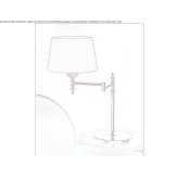 Żarowa, regulowana, mosiężna lampa stołowa Rive