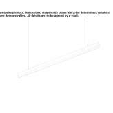 Aluminum LED hanging lamp Vinuesa
