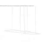 Aluminum LED hanging lamp Llangoed
