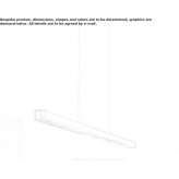 LED hanging lamp made of powder-coated aluminum Precieux