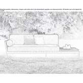 Tkaninowa sofa ogrodowa Juquia