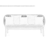 3-osobowa sofa ogrodowa sznurkowa Vacon