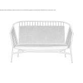 Small steel sofa Apas