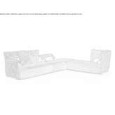 Corner modular garden sofa made of fabric Proceno