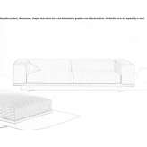 4-osobowa sofa ogrodowa z tkaniny Haghig
