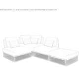 Modular garden sofa Lecce
