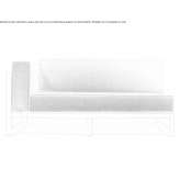 Segmentowa sofa ogrodowa z tkaniny Ripon