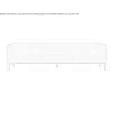 3-seater fabric garden sofa with removable cover Oberzent