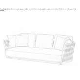 3-osobowa sofa ogrodowa z tkaniny Frankton