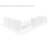 Corner garden sofa in fabric Steyl