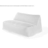 Two-seater fabric garden sofa Silsoe