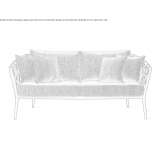 Dwuosobowa, linowa sofa ogrodowa Sarule