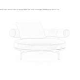 Round fabric garden sofa Erie