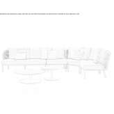 Narożna modułowa sofa ogrodowa z tkaniny Vacon