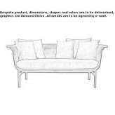 Dwuosobowa wiklinowa sofa ogrodowa Comares