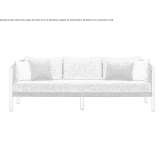 3-osobowa sofa ogrodowa sznurkowa Arpajon