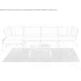 Modułowa 3-osobowa wiklinowa sofa ogrodowa Marslet