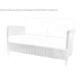 Dwuosobowa sofa ogrodowa Lloyd Loom Werpeloh
