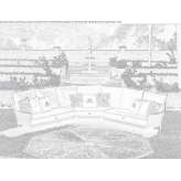 5-seater corner sectional garden sofa Moretta