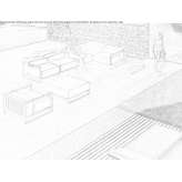 Narożna modułowa sofa ogrodowa z tkaniny Ilabaya