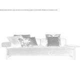 3-seater fabric garden sofa Chelsea
