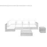 Narożna modułowa sofa ogrodowa Loyola