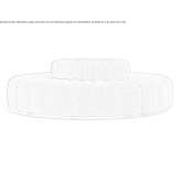 Sunbrella® modular round garden sofa Berekua
