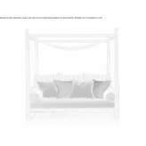 Sofa ogrodowa z drewna tekowego z baldachimem Tocopero