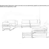 Corner modular garden sofa made of acrylic Chajul