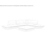 Segmentowa sofa materiałowa Yatagan