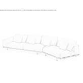 6-osobowa, segmentowa sofa ogrodowa z tkaniny Haghig
