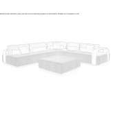 Segmentowa sofa materiałowa Zebulon