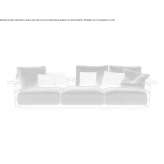 Sectional garden sofa made of fabric Keyes