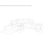 4-seater, sectional garden sofa made of fabric Endine