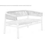 Two-seater teak sofa Tijola