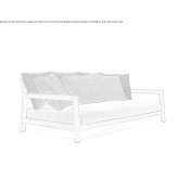 Sofa ogrodowa z drewna tekowego Vilches