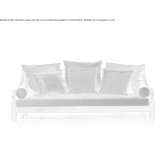 Tapicerowana sofa ogrodowa z drewna tekowego Tocopero