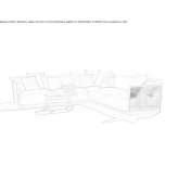 Sectional garden sofa made of fabric Cogolo