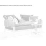 Two-seater fabric garden sofa Hacari