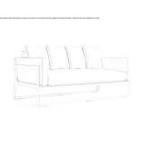 2-seater sofa Pamece