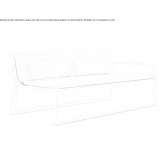 Dwuosobowa sofa aluminiowa lakierowana termicznie na podstawie sanek Piding