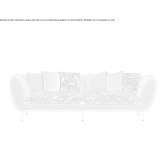 3-seater fabric garden sofa with removable cover Ambite
