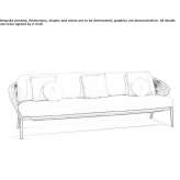 3-osobowa sofa ogrodowa sznurkowa Brzyska
