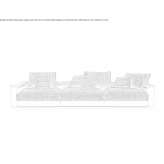 Sectional garden sofa made of fabric Teague