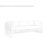 3-seater sofa Chamaca