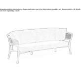 Dwuosobowa sofa ogrodowa ze zdejmowanym pokrowcem Abybro