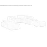 Narożna modułowa sofa ogrodowa Sunbrella® Berekua