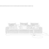 3-seater, sectional garden sofa made of fabric Chablis