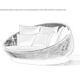 Dwuosobowa sofa ogrodowa z polietylenu Terrace